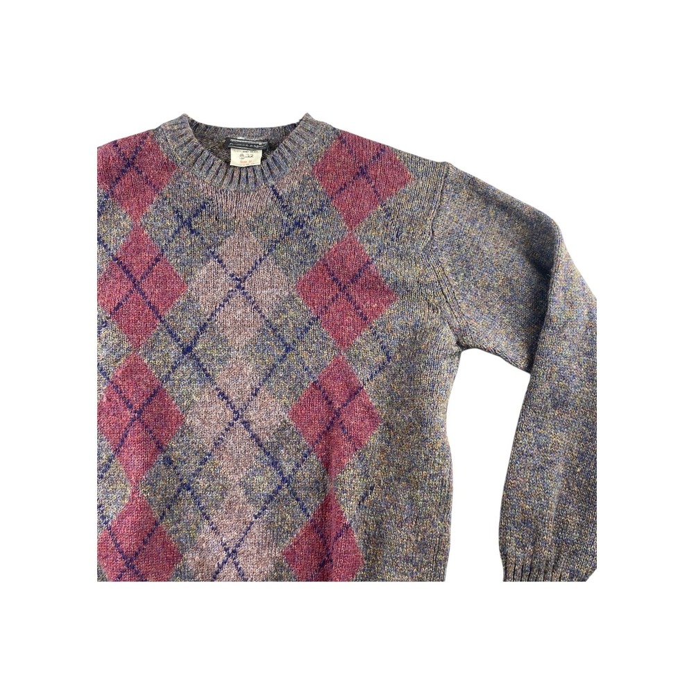 Preswick & Moore‎ Mens Argyle Wool Sweater Size Medium Made in Ireland READ